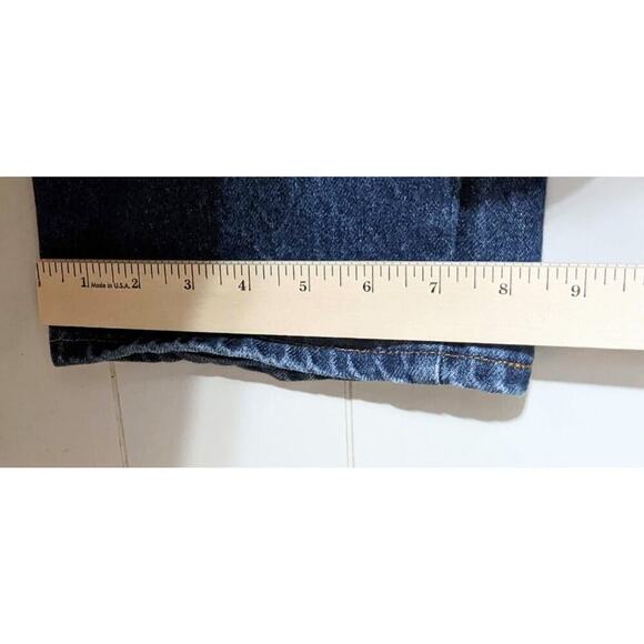 Vintage Rustler Jeans Mens 38x32 Blue Relaxed Straight American Dark Wash Denim - Picture 8 of 8